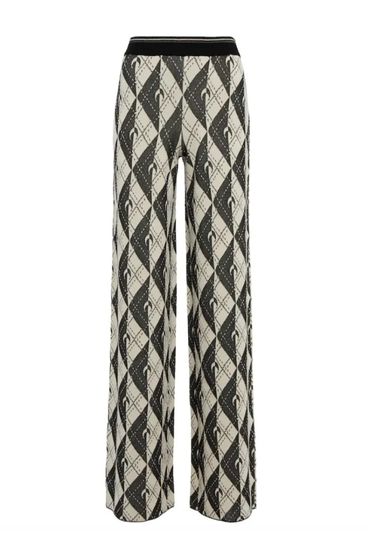 Marine Serre Royal Moon Carreaux Knit Pants — SLOW WAVES